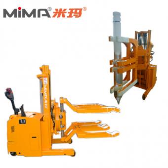 Crystal rod flip and clamp forklift truck