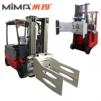 Counterbalance electric forklift  with side shift and clamp